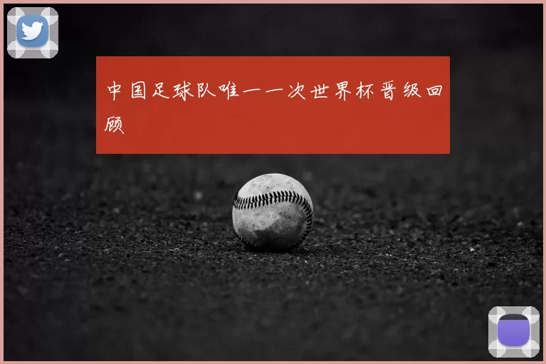 中国足球队唯一一次世界杯晋级回顾