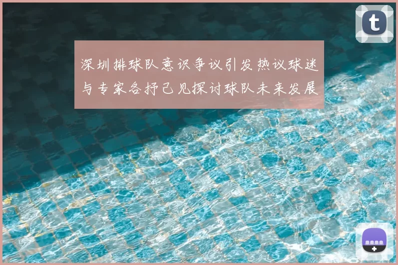 深圳排球队意识争议引发热议球迷与专家各抒己见探讨球队未来发展