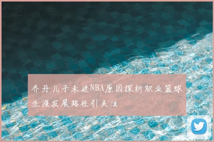 乔丹儿子未进NBA原因探析职业篮球生涯发展路径引关注